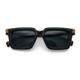 thumbnail image 1 of Womens Lip Stick Hinge Retro Horn Rim Rectangle Plastic Fashion Sunglasses Black Orange Tortoise, 1 of 1