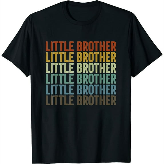 Womens Little Brother Retro T-Shirt Black 3X-Large