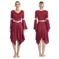 thumbnail image 1 of Womens Liturgical Dance Dresses Dancewear For Praise Modern Dance Worship Lyrical Latin Ceremony Performance, 1 of 7