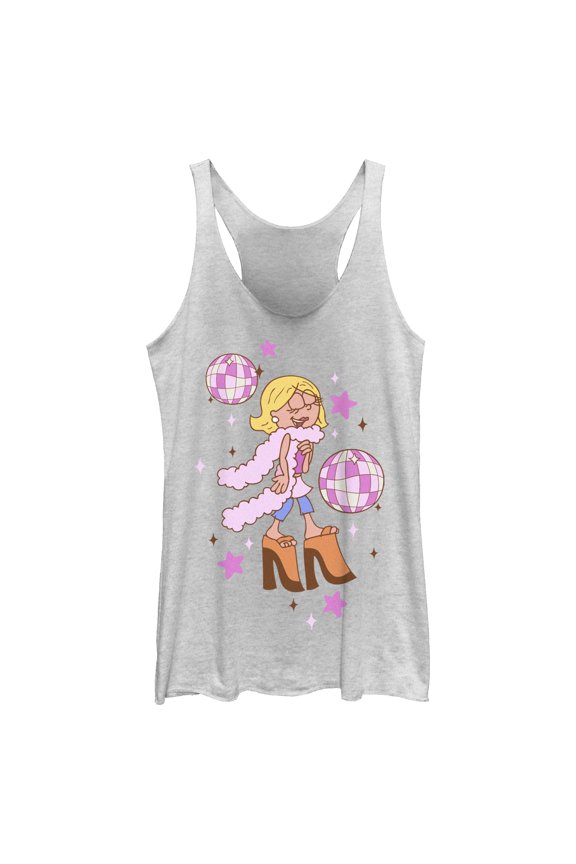 Womens Lizzie McGuire Disco Ball Diva Racerback Tank