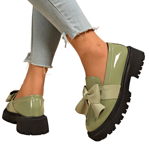 Womens Loafers Shoes Platform Chunky Casual Business Oxfords Lug Sole Slip on Dress Shoes Driving Walking Work Shoes