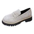 thumbnail image 1 of Womens Loafers Shoes Platform Chunky Penny Loafer Lug Sole Comfortable Slip On Work Office Business Casual Dress Shoes Gray Size 7, 1 of 6