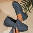 thumbnail image 1 of Womens Loafers Shoes Platform Chunky Penny Loafer Lug Sole Comfortable Slip On Work Office Business Casual Dress Shoes, US Size 5-11.5, 1 of 11