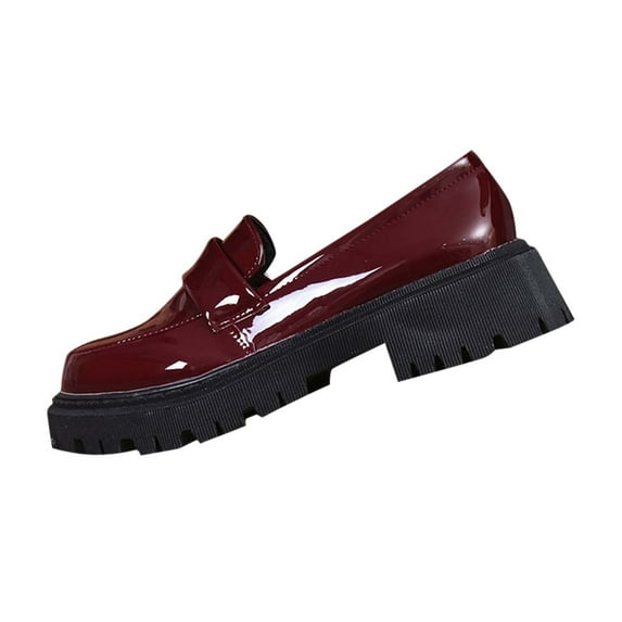 Womens Loafers Shoes Platform Chunky Penny Loafer Lug Sole Comfortable Slip On Work Office Business Casual Dress Shoes