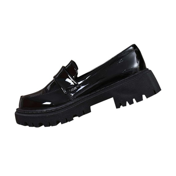 Womens Loafers Shoes Platform Chunky Penny Loafer Lug Sole Comfortable Slip On Work Office Business Casual Dress Shoes