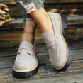 thumbnail image 1 of Womens Loafers Shoes Platform Loafer Comfortable Slip Work Business Casual Dress Shoes, 1 of 8
