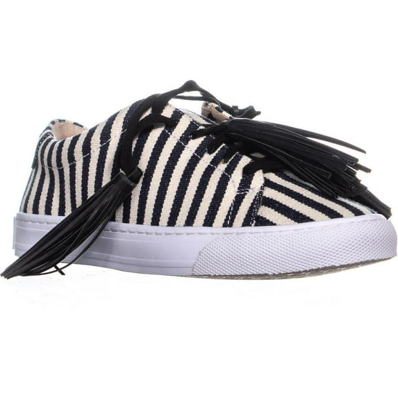 Womens Loeffler Randall Logan Woven Fashion Sneakers, White/Estar