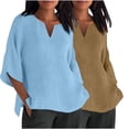 thumbnail image 1 of Womens Long Blouses Dressy Tshirts Shirts For Women Graphic Oversized Womens Oversized Crew Neck Sweatshirts Cropped Cardigan Sweaters for Women Y2K Clothes Long Sleeve, 1 of 7
