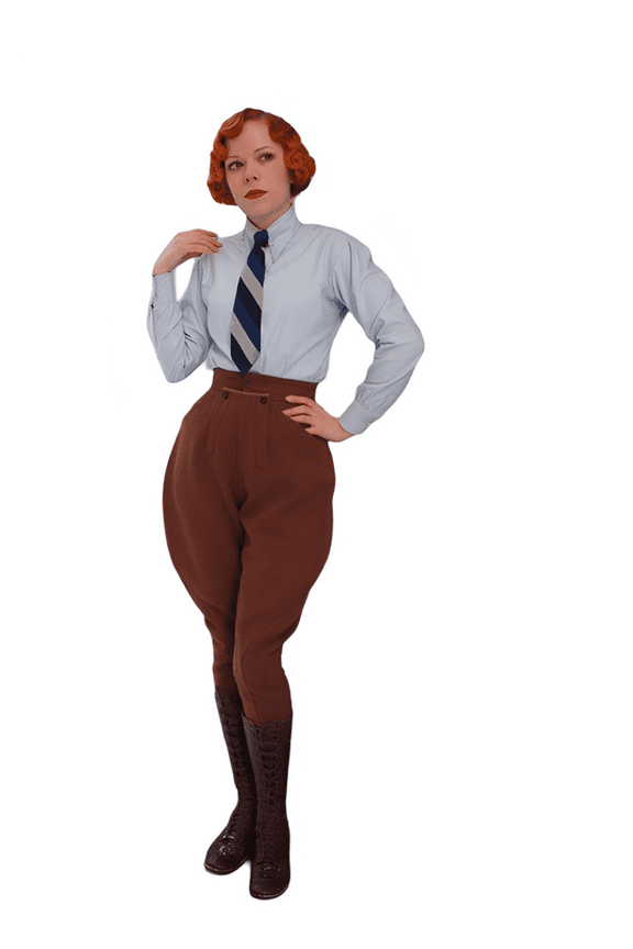 Womens Long Brown Jodhpurs Breeches Horse Riding Pants Equestrian Sports Pants