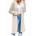 thumbnail image 1 of Womens Long Cardigan Sweaters Chunky Open Front Oversized Slouchy Knit Fall Trendy Coatigan Jackets Light  XXL, 1 of 6