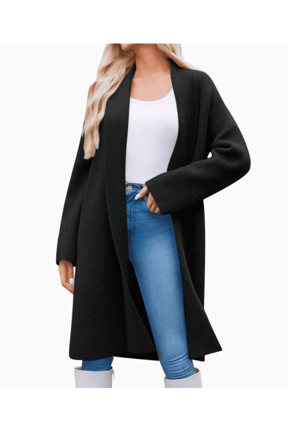Womens Long Cardigan Sweaters Chunky Open Front Oversized Slouchy Knit Fall Trendy Coatigan Jackets