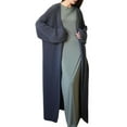 thumbnail image 1 of Womens Long Cardigan Sweaters Mohair Open Front Oversized Slouchy Knit Fall Trendy Coatigan Jackets Dark Grey One size, 1 of 10