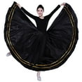 thumbnail image 1 of Womens Long Full Circle Dance Skirt Long Swing Paso Doble Ballroom Waltz Dance Skirt For Women, 1 of 6