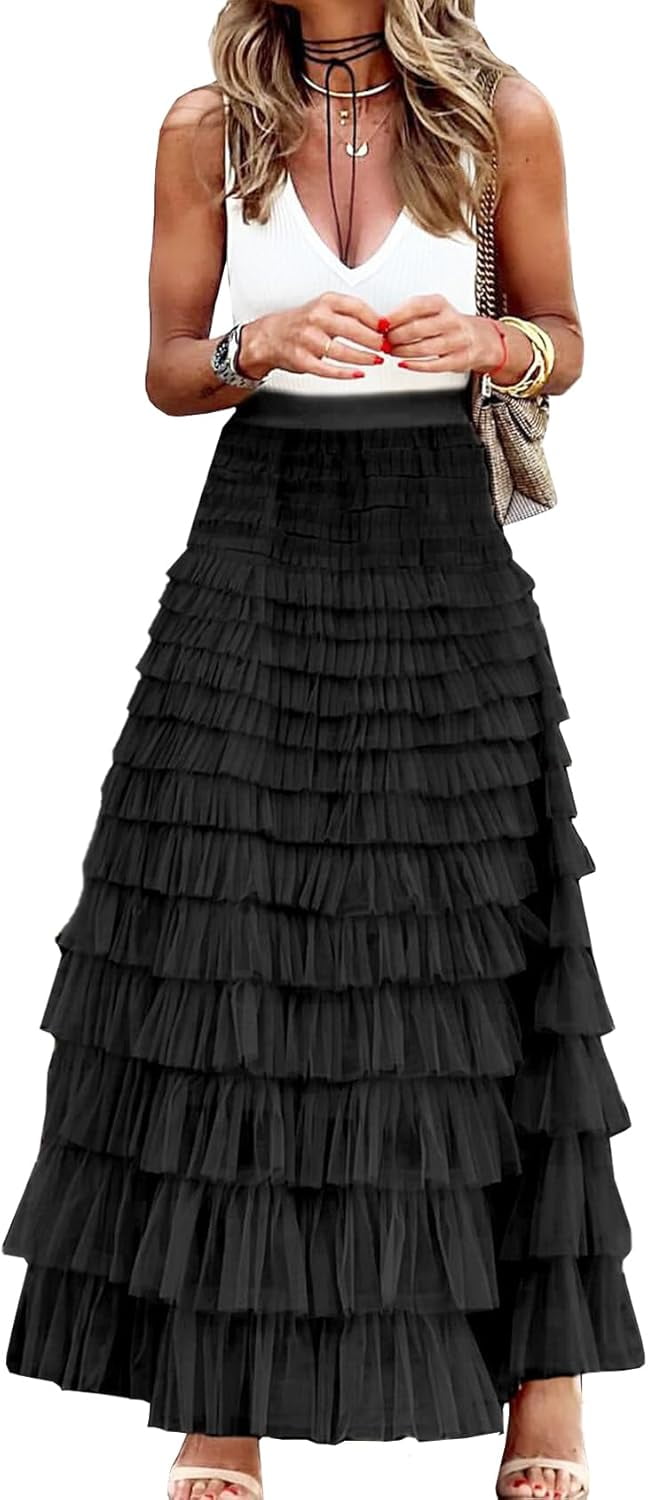 【ROSEFRANTZ】SEE-THROUGH LAYERED LONG SKIRT ☆Rose Frantz☆ See-through Layered Long Skirt (2色) (Rose