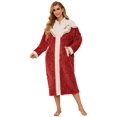 thumbnail image 1 of Robes for Women, PUTUO Womens Zipper Robe, Fuzzy Warm Soft Fluffy Zipper Housecoat, Zip Up Front Plus Size Bathrobe with Pockets, Winter Warm Sleepwear Gift for Women, 1 of 8