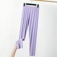 thumbnail image 1 of Elvqul Womens Long Pants High Waisted straight Leg Trousers for Women Plus Size Solid Bottoms Purple Casual Y2k, 1 of 7