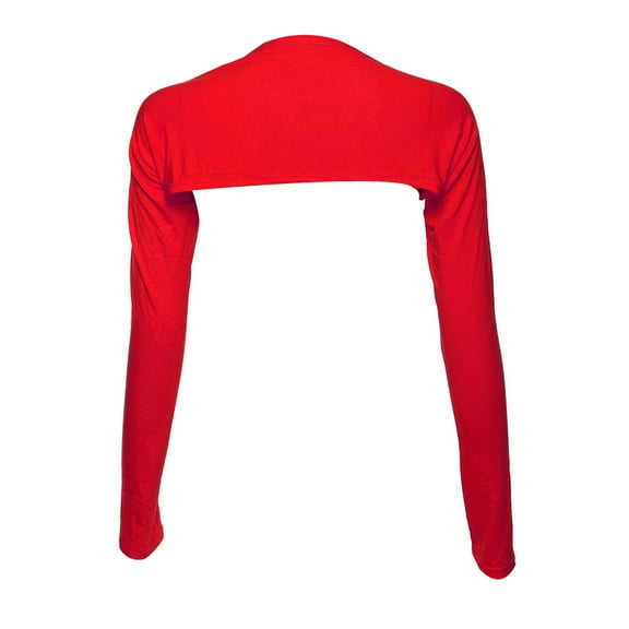 Womens Long Shoulder Sleeves Shawl Arm Cover Shrug Crop Top