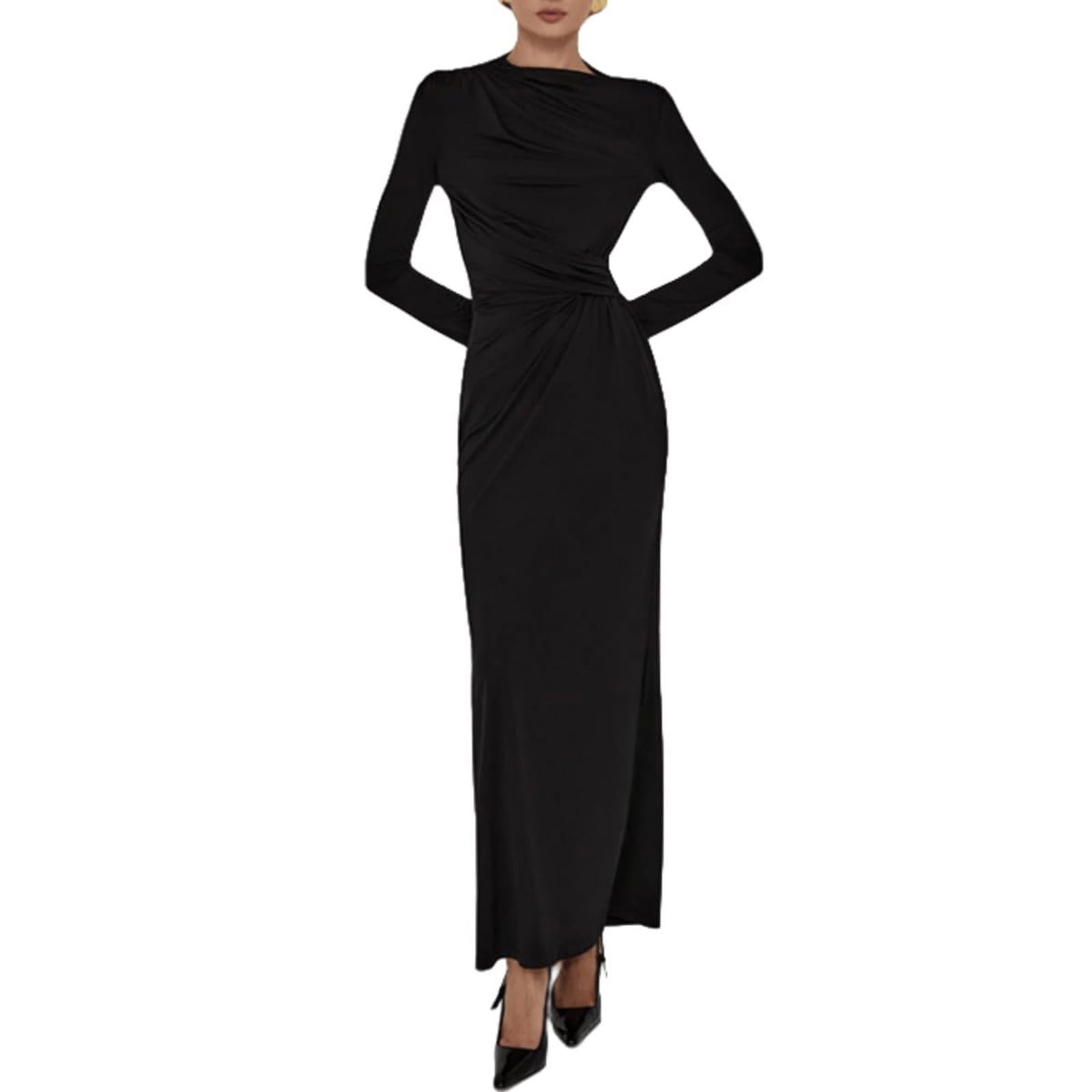 long sleeve bodycon dress near me Amazon.com: Women's Long Sleeve Bodycon Dress