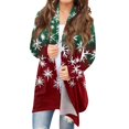 Womens Long Sleeve Christmas Cardigan 2024 Knit Sweater Xmas Tree