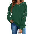 thumbnail image 1 of Womens Long Sleeve Crew Neck Sweatshirts Merry Christmas Tree Graphic Tee Tops, 1 of 1