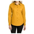 thumbnail image 1 of Womens Long Sleeve Easy Care Cotton/Polyester Shirt Athletic Gold/Light Stone 4XL, 1 of 6
