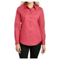 thumbnail image 1 of Womens Long Sleeve Easy Care Cotton/Polyester Shirt Hibiscus 5XL, 1 of 6