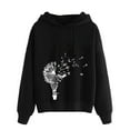 thumbnail image 1 of Womens Long Sleeve Hoodie Drawstring Lightweight Sweatshirt Tops, 1 of 6