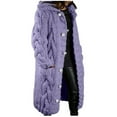 thumbnail image 1 of Womens Long Sleeve Knit Long Cardigan Open Front Button Sweater Outerwear with Pockets, 1 of 6