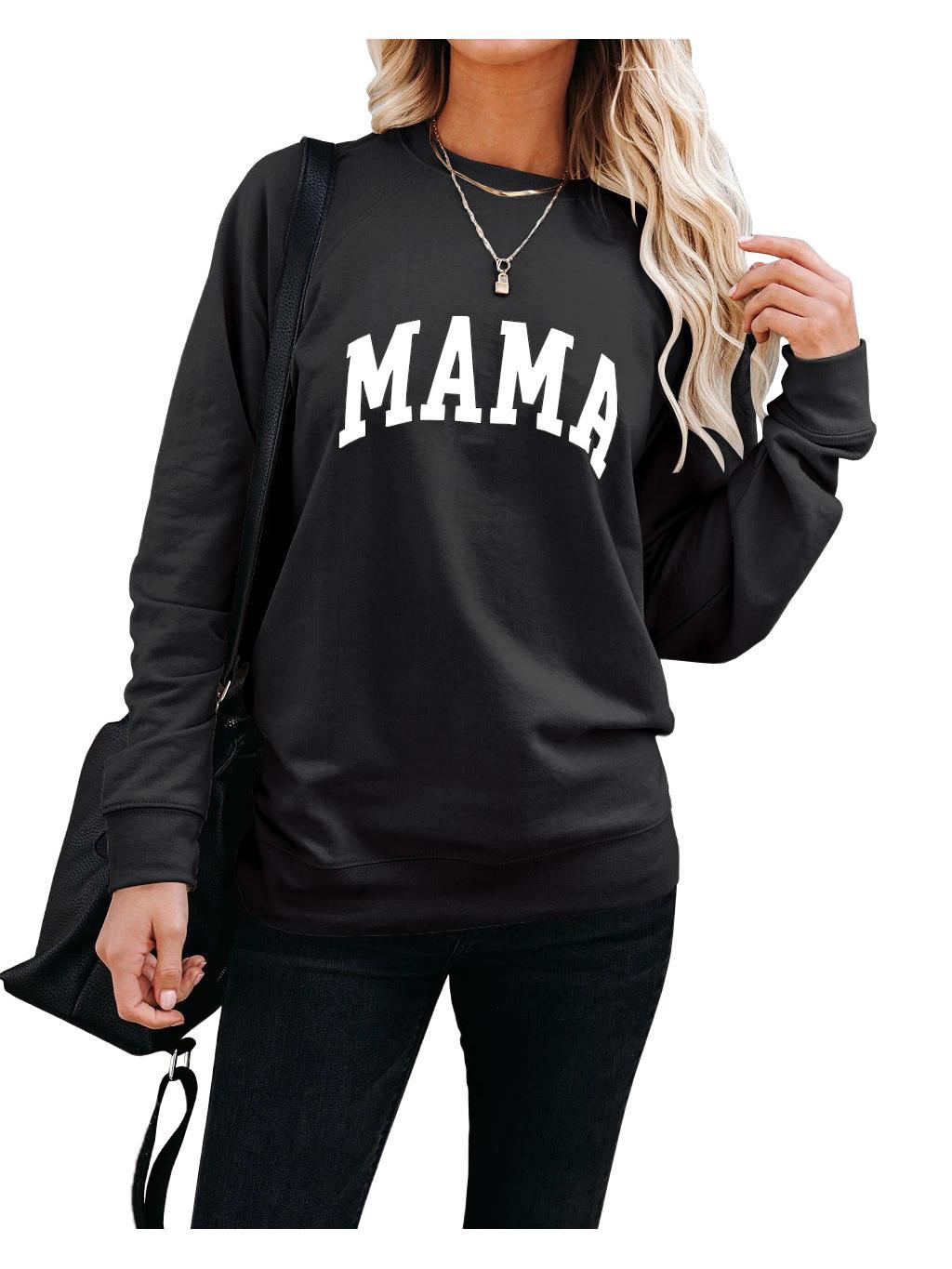 Custom Embroidered Mama Crewneck Sweatshirt