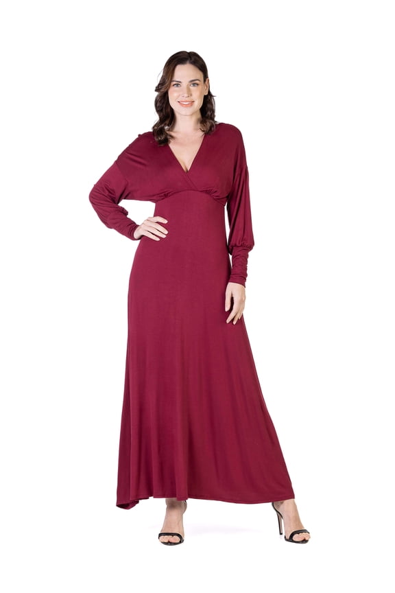 Womens Long Sleeve Maxi Dress