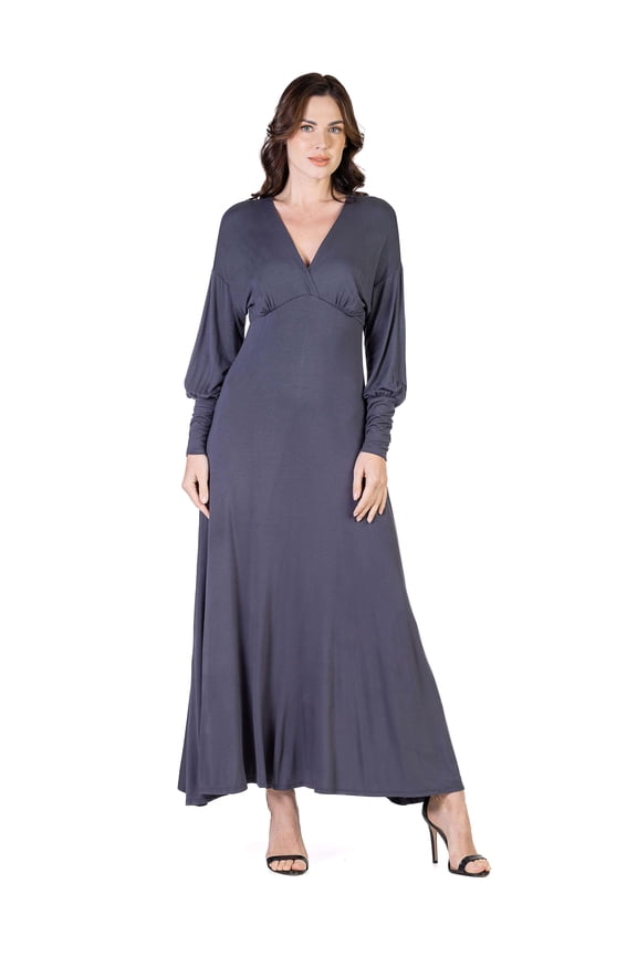 Womens Long Sleeve Maxi Dress