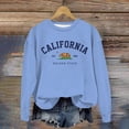 thumbnail image 1 of Womens Long Sleeve Oversized Sweatshirt Crewneck Basic Casual Top Graphic Print Loose Spring Fashion Pullover, 1 of 3