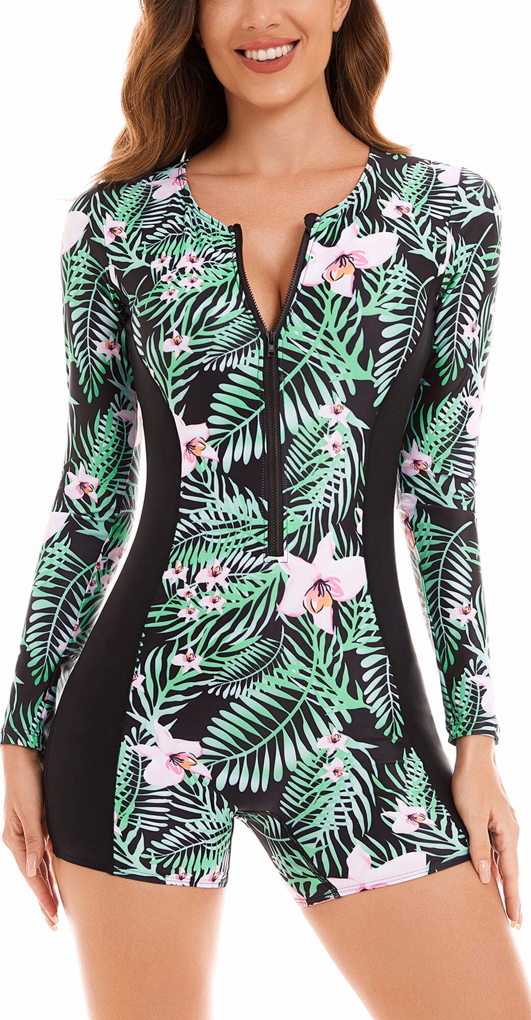 Rash Guard Bathing Suit Swimsuits Geometric Uv Protection Elastic Long Sleeve Swimwear Swimsuit Surfing Diving Swimming Summer