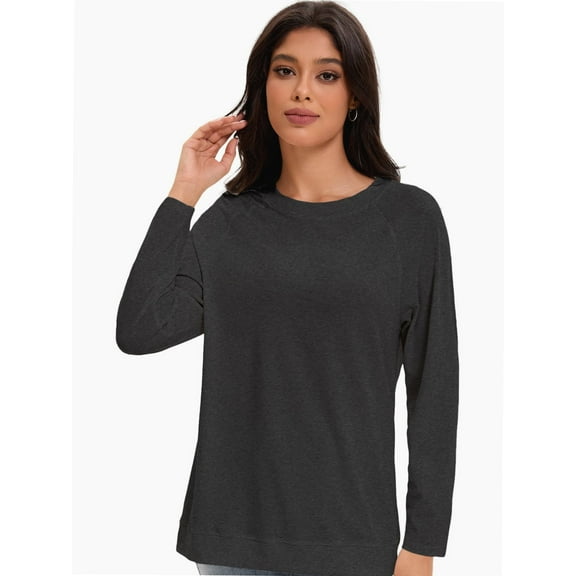 Womens Long Sleeve Shirts Casual Loose Fit Tops Fall Fashion Dressy Basic Trendy Outfits Clothes