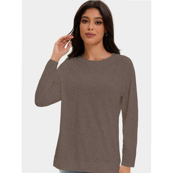 Womens Long Sleeve Shirts Casual Loose Fit Tops Fall Fashion Dressy Basic Trendy Outfits Clothes