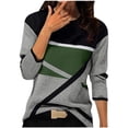 thumbnail image 1 of Womens Long Sleeve Shirts Colorblock Casual Crewneck Tops Tshirt Geometric Tees Fall Trendy Clothes, 1 of 4