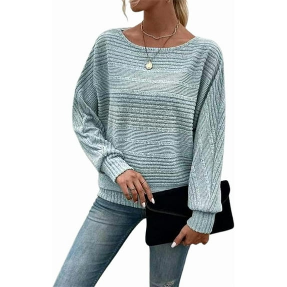 Womens Long Sleeve Shirts Crewneck Tunic Tops Pullover Sweaters Business Casual Blouses Fall Fashion