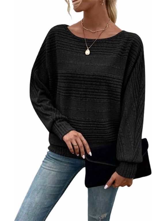 Womens Long Sleeve Shirts Crewneck Tunic Tops Pullover Sweaters Business Casual Blouses Fall Fashion