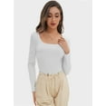 thumbnail image 1 of Womens Long Sleeve Shirts Crop Tops Going Out Basics Tees Clothes, 1 of 6