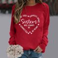 thumbnail image 1 of Womens Long Sleeve Sweatshirt T Shirts Casual Tops Dressy Fashion Blouses Tunics for Leggings Red XXL, 1 of 3