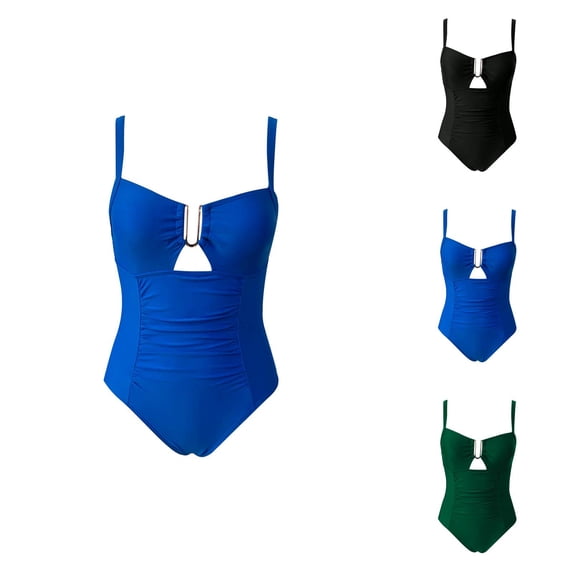 Womens Long Sleeve Swimsuit One Piece Rash Guard for Surfing UPF 50+ Sun Protection Bathing Suit Performance Holiday Swimwear
