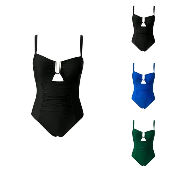 Womens Long Sleeve Swimsuit One Piece Rash Guard for Surfing UPF 50+ Sun Protection Bathing Suit Performance Holiday Swimwear