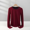 thumbnail image 1 of Womens Long Sleeve T Shirt Crewneck Color Block Casual Shirts, 1 of 5