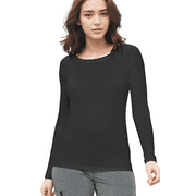 Womens Long Sleeve T Shirt With Super-Soft Stretch Fabric Round Neck T-Shirts