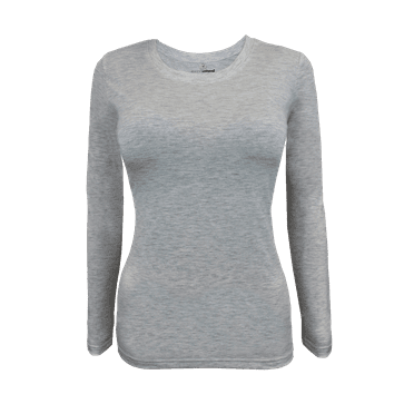 Womens Long Sleeve T Shirt With Super-Soft Stretch Fabric Round Neck T-Shirts