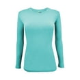 thumbnail image 1 of Womens Long Sleeve T Shirt With Super-Soft Stretch Fabric Round Neck T-Shirts, 1 of 5