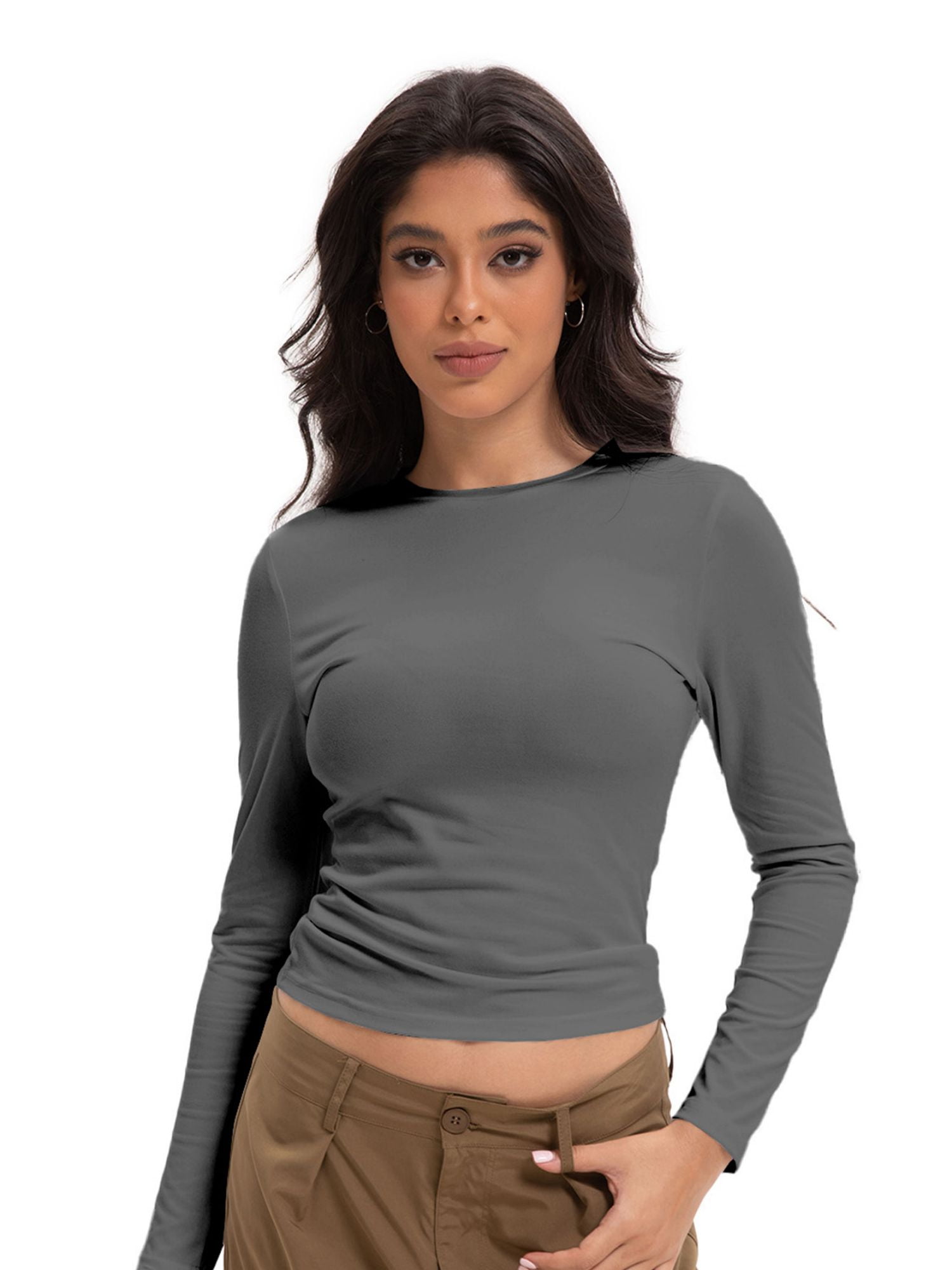 トップス CLANE THERMAL CROPPED TOPS CLANE（クラネ）の「【CLANE/クラネ】THERMAL CROPPED TOPS