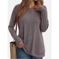 thumbnail image 1 of Womens Long Sleeve T Shirts crew Neck Loose Soft Casual Tops Fall Fashion Comfy Tees, 1 of 6