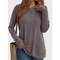 thumbnail image 1 of Womens Long Sleeve T Shirts crew Neck Loose Soft Casual Tops Fall Fashion Comfy Tees, 1 of 6