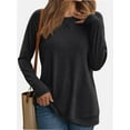 thumbnail image 1 of Womens Long Sleeve T Shirts crew Neck Loose Soft Casual Tops Fall Fashion Comfy Tees, 1 of 6
